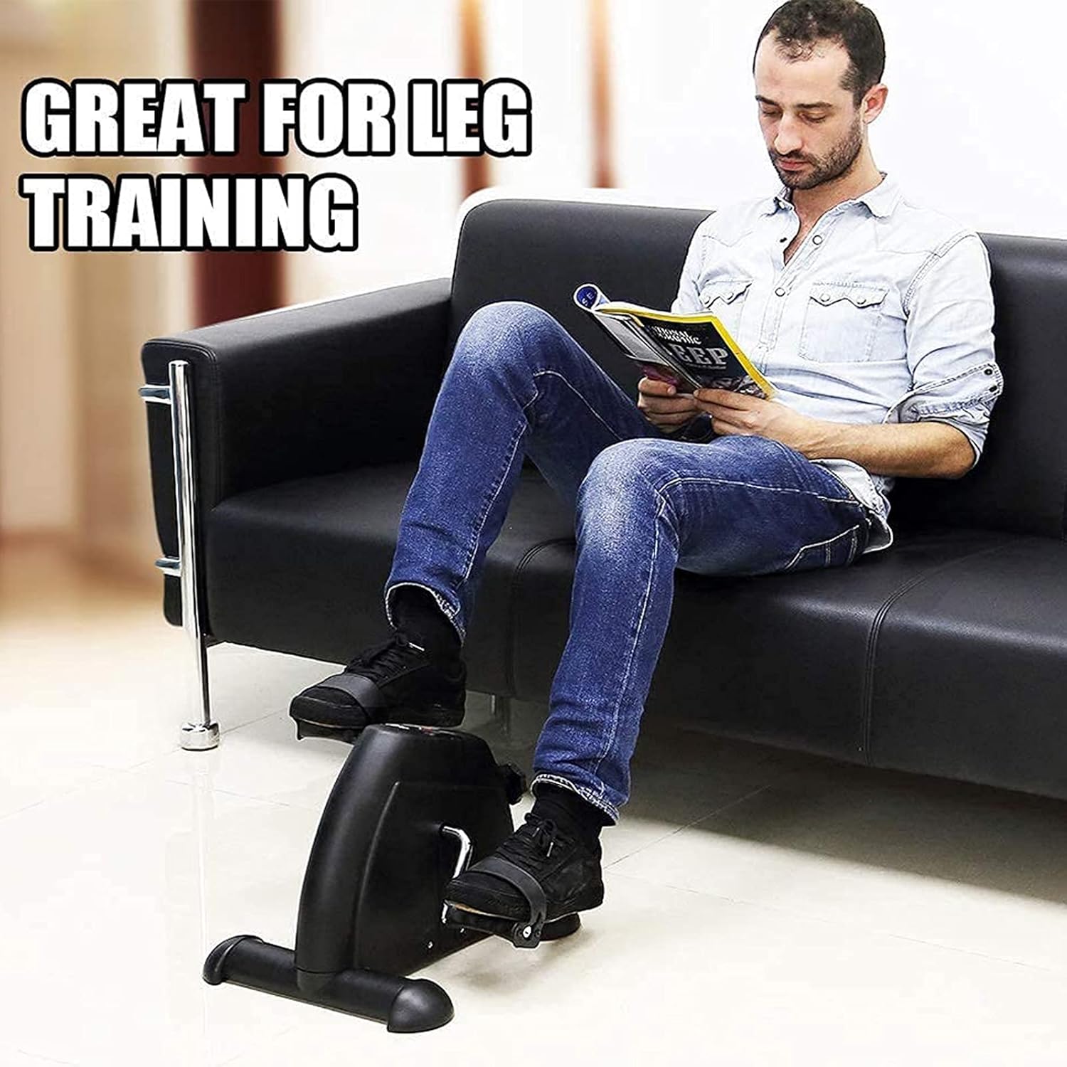 1759862010_Mini-Exercise-Bike-AGM-Under-Desk-Bike-Pedal-Exerciser-Foot-Cycle-Arm-Leg-Pedal-Exerciser-with-LCD-Screen-Displays.jpg Mini Exercise Bike, AGM Under Desk Bike Pedal Exerciser Foot Cycle Arm & Leg Pedal Exerciser with LCD Screen Displays - Image 9