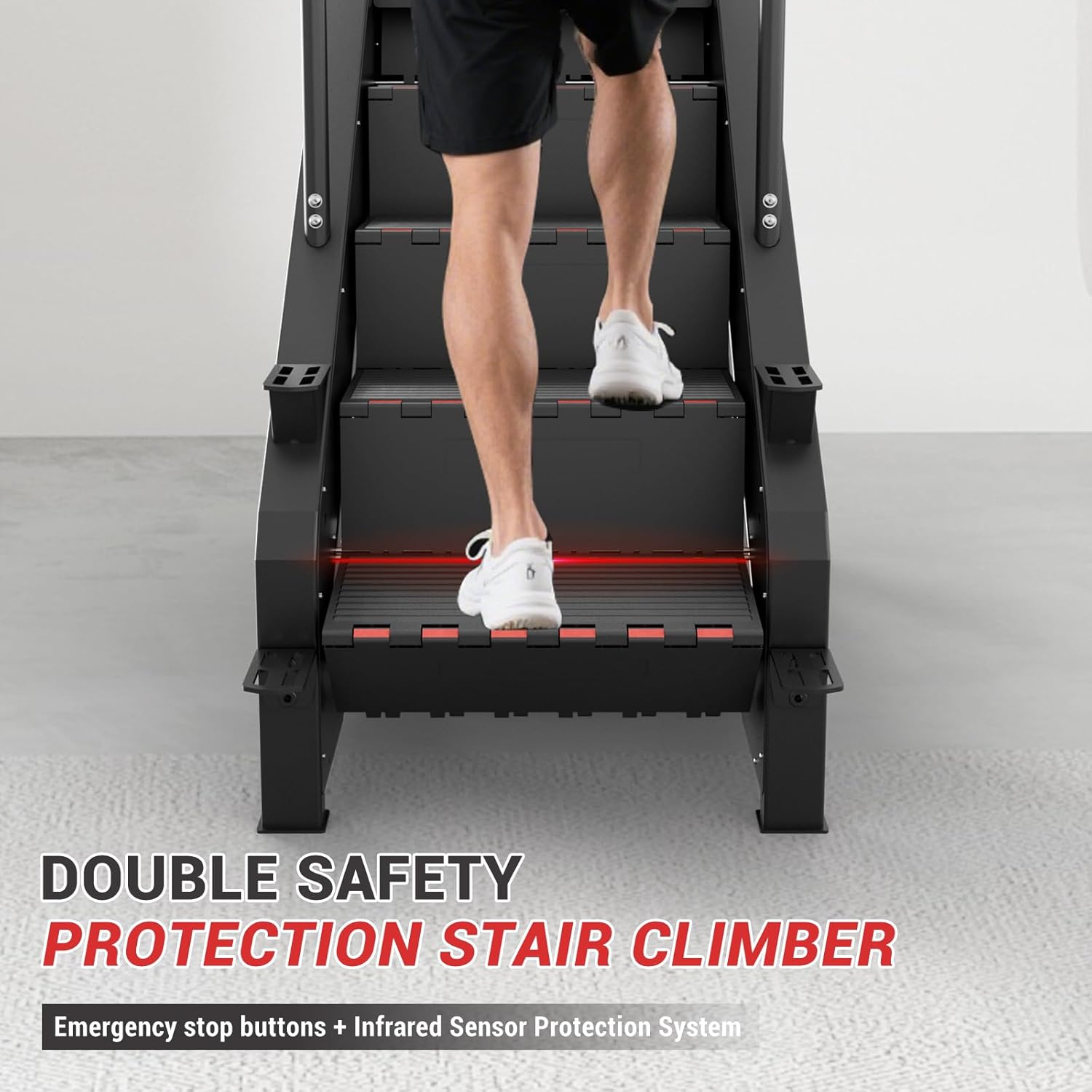1759862814_Stepper-Machine-GMWD-Stair-Climber-with-LED-Screen-Commercial-Grade-Stair-Stepper-Exercise-Machine-with-15-Resistance-Levels-441LBS-24-164-StepsMinute-Black.jpg Stepper Machine, GMWD Stair Climber with LED Screen, Commercial Grade Stair Stepper Exercise Machine with 15 Resistance Levels, 441LBS, 24-164 Steps/Minute, Black - Image 6