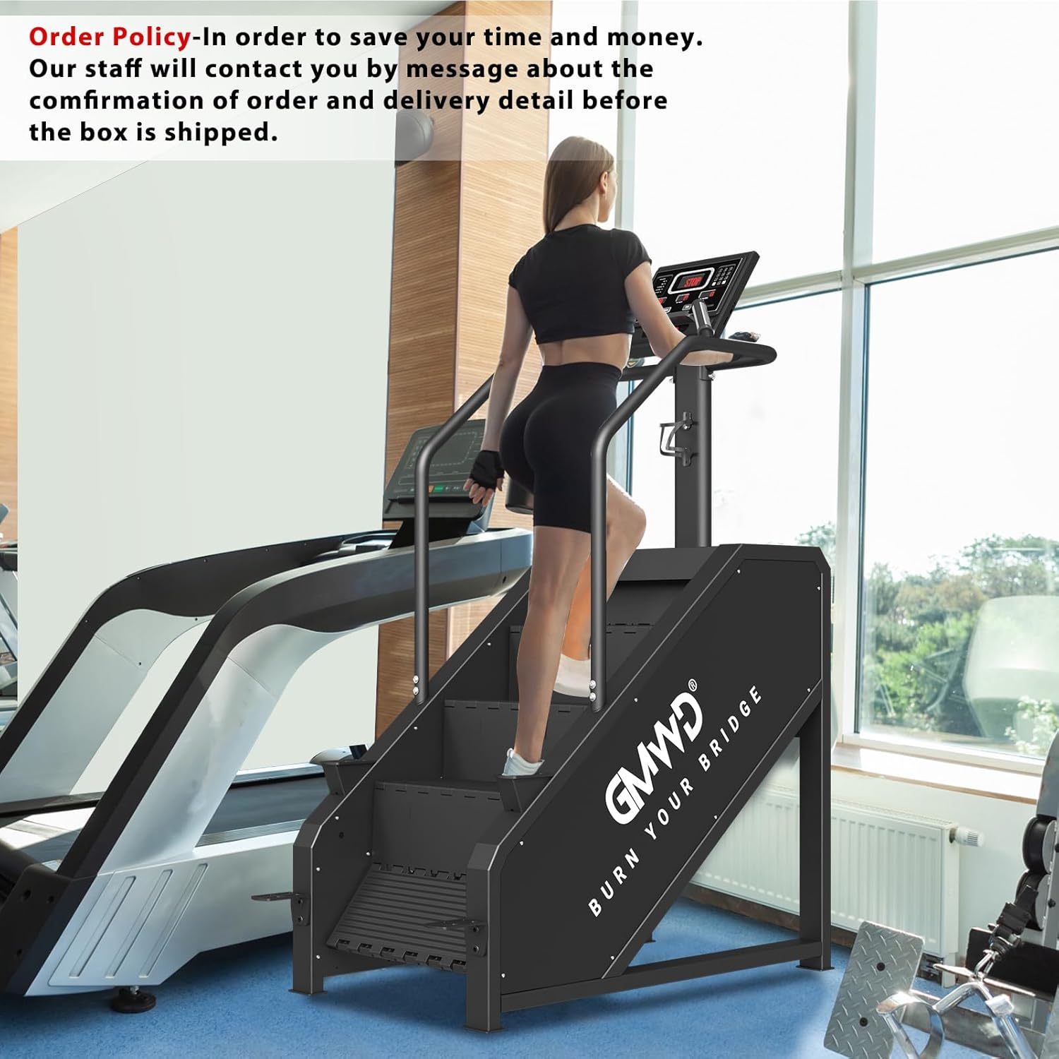1759862820_Stepper-Machine-GMWD-Stair-Climber-with-LED-Screen-Commercial-Grade-Stair-Stepper-Exercise-Machine-with-15-Resistance-Levels-441LBS-24-164-StepsMinute-Black.jpg Stepper Machine, GMWD Stair Climber with LED Screen, Commercial Grade Stair Stepper Exercise Machine with 15 Resistance Levels, 441LBS, 24-164 Steps/Minute, Black - Image 9
