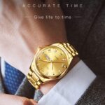 OLEVS Watch for Men Stainless Steel Business Dress Analog Quartz Men Watch Large Face Day Waterproof Luminous Classic Wrist Watch - Image 3