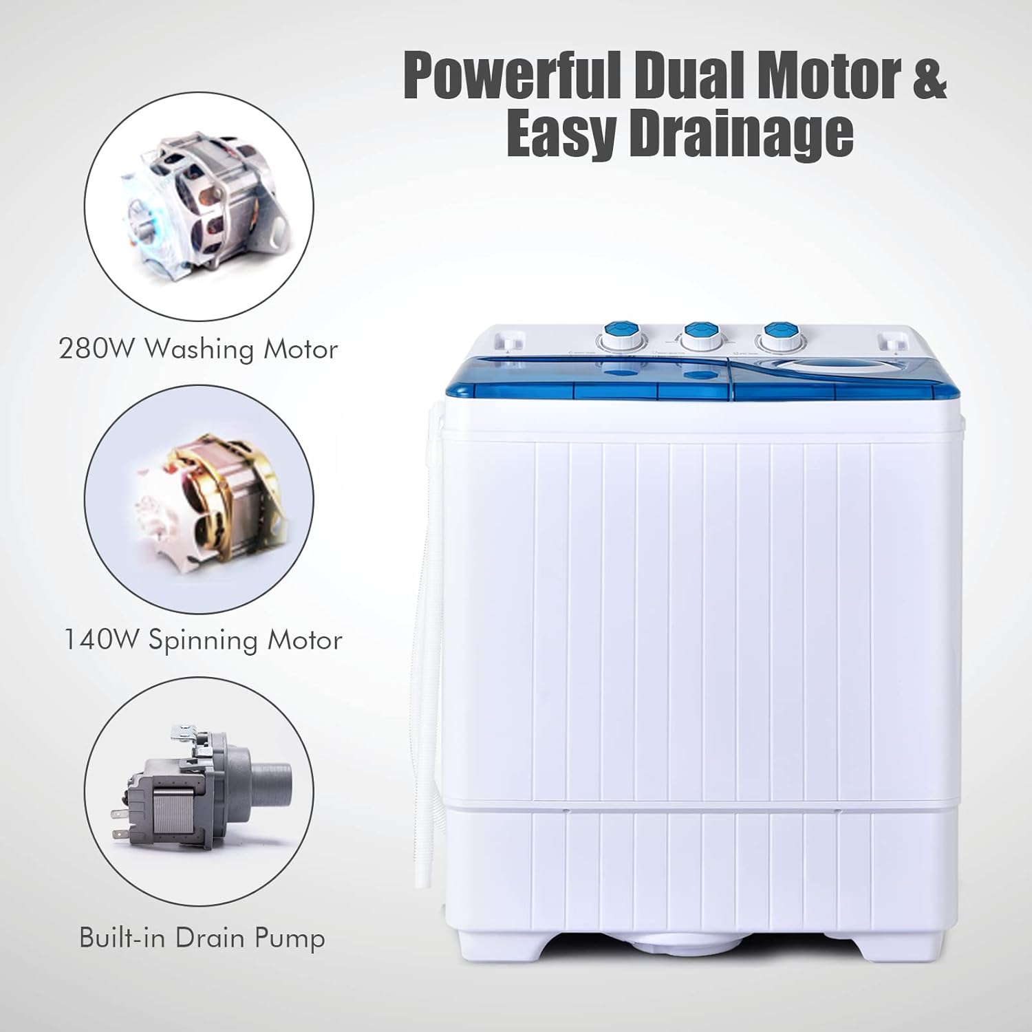 1759865055_COSTWAY-Twin-Tub-26lbs-Capacity-Laundry-18lbs-8lbs-Spinner-Combo-with-Timer-Knobs-Built-in-Drain-Pump-Compact-Washer-for-Home-Dorm-Apartment-BlueWhite-portable-washing-machine.jpg COSTWAY, Twin Tub 26lbs Capacity Laundry, 18lbs 8lbs Spinner Combo with Timer Knobs, Built-in Drain Pump, Compact Washer for Home Dorm Apartment (Blue+White) portable washing machine - Image 5