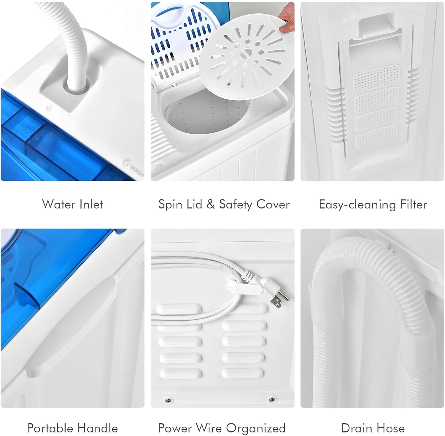 1759865060_COSTWAY-Twin-Tub-26lbs-Capacity-Laundry-18lbs-8lbs-Spinner-Combo-with-Timer-Knobs-Built-in-Drain-Pump-Compact-Washer-for-Home-Dorm-Apartment-BlueWhite-portable-washing-machine.jpg COSTWAY, Twin Tub 26lbs Capacity Laundry, 18lbs 8lbs Spinner Combo with Timer Knobs, Built-in Drain Pump, Compact Washer for Home Dorm Apartment (Blue+White) portable washing machine - Image 8