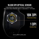 Corsair Dark Core RGB Pro SE, FPS/MOBA Gaming Mouse with SLIPSTREAM Technology, Black, Backlit RGB LED, 18000 DPI, Optical, Qi wireless charging certified - Image 5