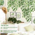 CEWOR 24 Pack 168ft Artificial Ivy Greenery Garland, Fake Vines Hanging Plants Backdrop for Room Bedroom Wall Decor, Green Leaves for Jungle Theme Party Wedding Decoration - Image 4