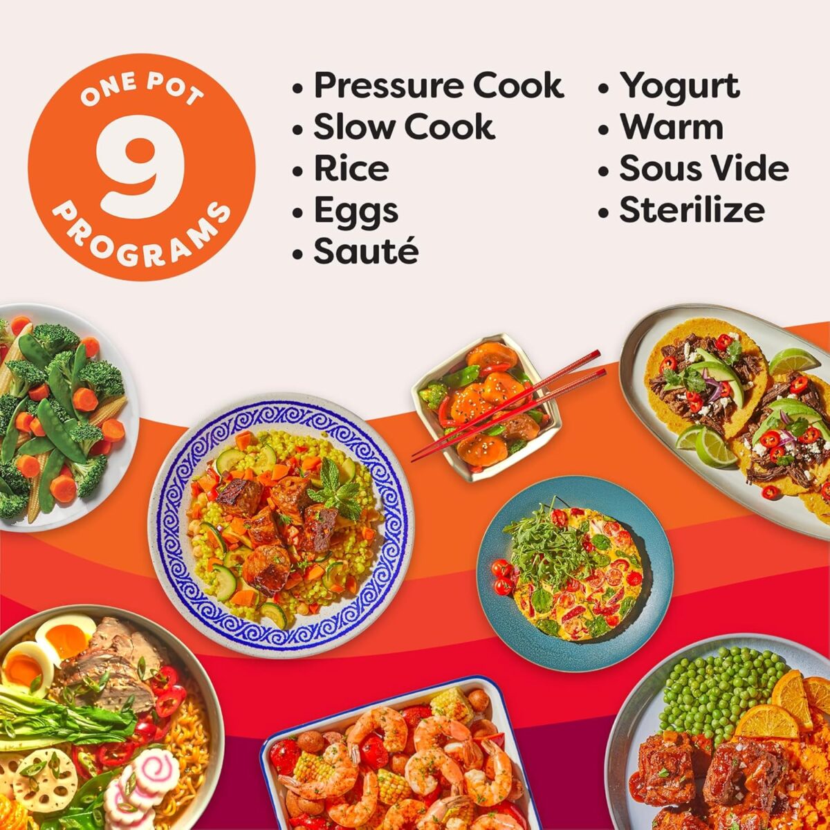 Instant Pot Duo Plus 9-in-1 Multicooker, Pressure Cooker, Slow Cook, Rice Maker, Steamer, Sauté, Yogurt, Warmer & Sterilizer, Includes App With Over 800 Recipes, Stainless Steel, 6 Quarts - Image 4