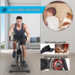 Exercise Bikes Stationary,Exercise Bike for Home Indoor Cycling Bike for Home Cardio Gym,Workout Bike with Ipad Mount & LCD Monitor,Silent Belt Drive - Image 6