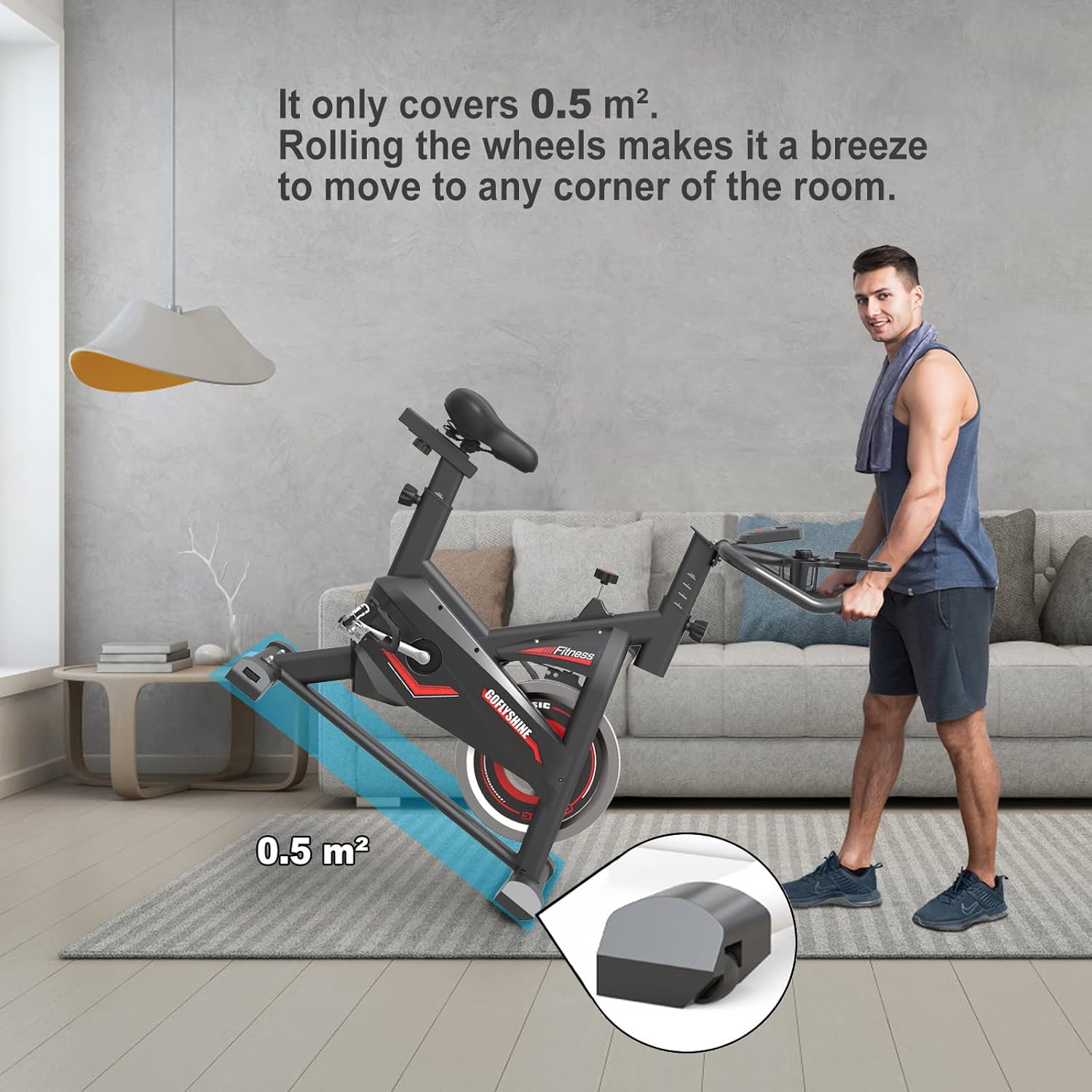 1759947970_Exercise-Bikes-StationaryExercise-Bike-for-Home-Indoor-Cycling-Bike-for-Home-Cardio-GymWorkout-Bike-with-Ipad-Mount-LCD-MonitorSilent-Belt-Drive.jpg Exercise Bikes Stationary,Exercise Bike for Home Indoor Cycling Bike for Home Cardio Gym,Workout Bike with Ipad Mount & LCD Monitor,Silent Belt Drive - Image 8