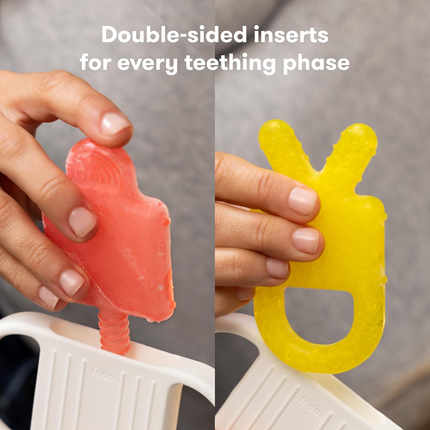 1759950629_Frida-Baby-Silicone-Teething-Toys-4-in-1-Teether-for-Babies-Infants-Teething-Relief-for-0-18-Months-Not-Too-Cold-to-Hold-Baby-Teether-BPA-Free.jpg Frida Baby Silicone Teething Toys, 4-in-1 Teether for Babies & Infants, Teething Relief for 0-18 Months, Not-Too-Cold-to-Hold Baby Teether, BPA-Free - Image 5