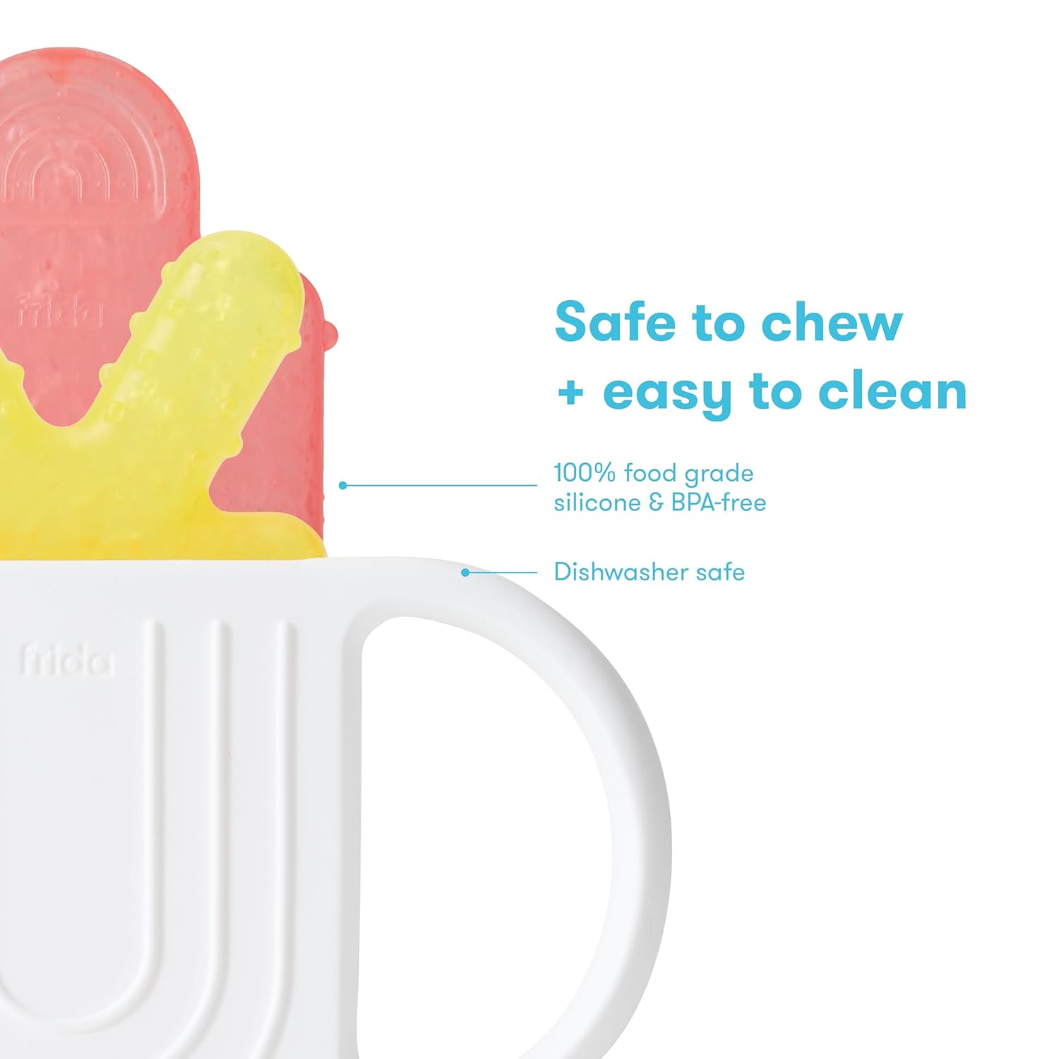 1759950633_Frida-Baby-Silicone-Teething-Toys-4-in-1-Teether-for-Babies-Infants-Teething-Relief-for-0-18-Months-Not-Too-Cold-to-Hold-Baby-Teether-BPA-Free.jpg Frida Baby Silicone Teething Toys, 4-in-1 Teether for Babies & Infants, Teething Relief for 0-18 Months, Not-Too-Cold-to-Hold Baby Teether, BPA-Free - Image 7