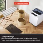Magic Chef Top Load Compact Washer, 1.7 Cu Ft Mini Washing Machine with LED Display, 6 Cycles, 3 Water Levels & 3 Temperature Settings, White - Image 5