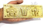 eSplanade Brass Shankh Chakra Namah Showpiece | Shankha Chakra Tilak | Shankha Gada Padma | Padmanabha Swami | Vishnu | Home Decor (8 Inches) - Image 6