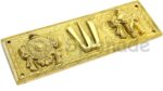 eSplanade Brass Shankh Chakra Namah Showpiece | Shankha Chakra Tilak | Shankha Gada Padma | Padmanabha Swami | Vishnu | Home Decor (8 Inches) - Image 9