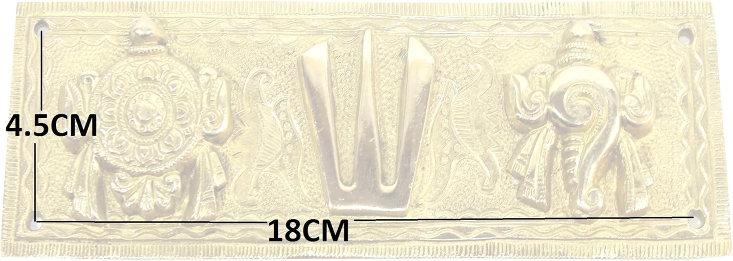 1759954891_eSplanade-Brass-Shankh-Chakra-Namah-Showpiece-Shankha-Chakra-Tilak-Shankha-Gada-Padma-Padmanabha-Swami-Vishnu-Home-Decor-8-Inches.jpg eSplanade Brass Shankh Chakra Namah Showpiece | Shankha Chakra Tilak | Shankha Gada Padma | Padmanabha Swami | Vishnu | Home Decor (8 Inches) - Image 10