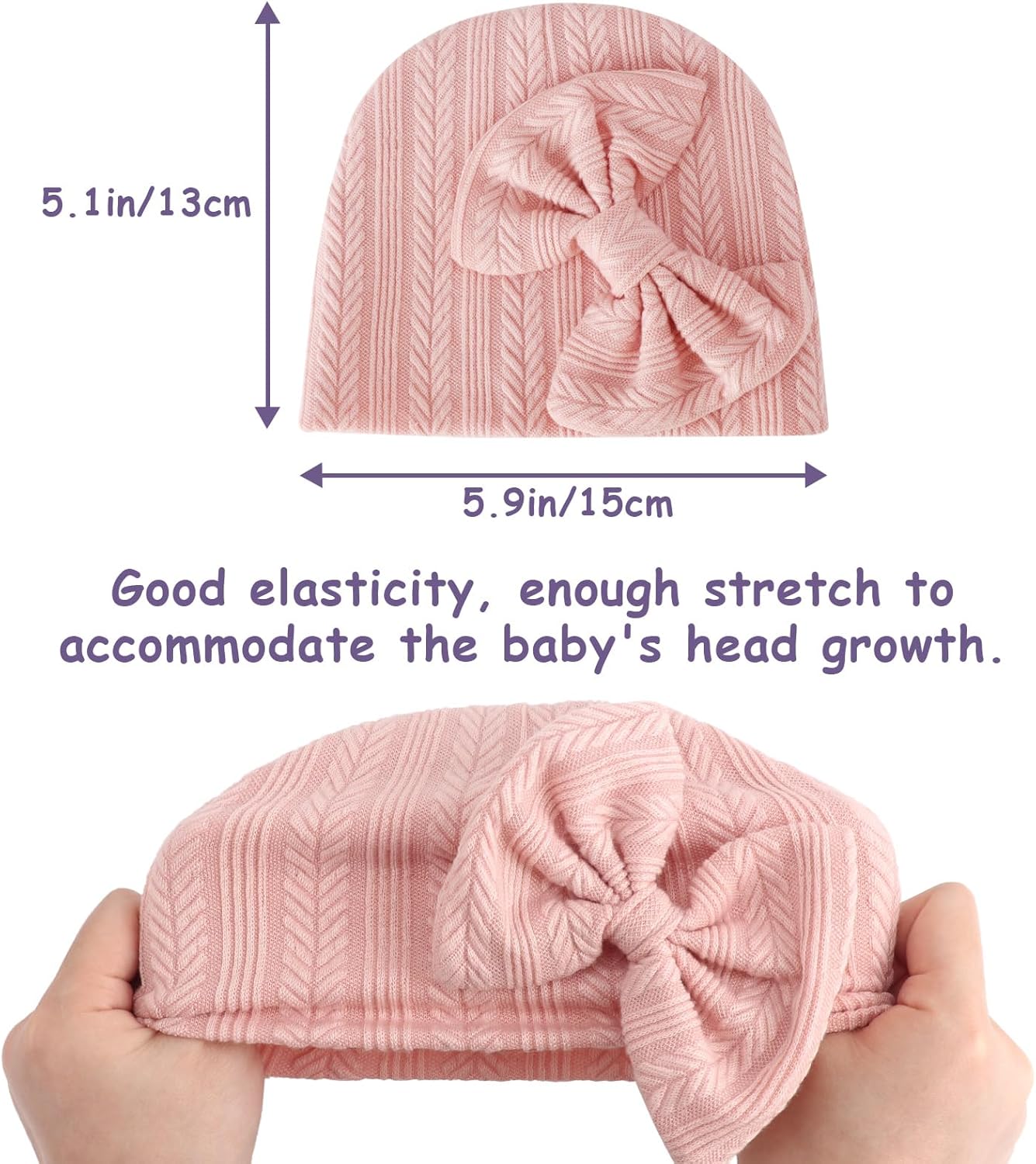 1759957627_BQUBO-Newborn-Baby-Hats-Mittens-Set-Hospital-Hat-Beanie-Infant-Bow-Hats-Baby-Gloves-No-Scratch-Mittens-for-0-6-Months.jpg BQUBO Newborn Baby Hats Mittens Set Hospital Hat Beanie Infant Bow Hats Baby Gloves No Scratch Mittens for 0-6 Months - Image 8