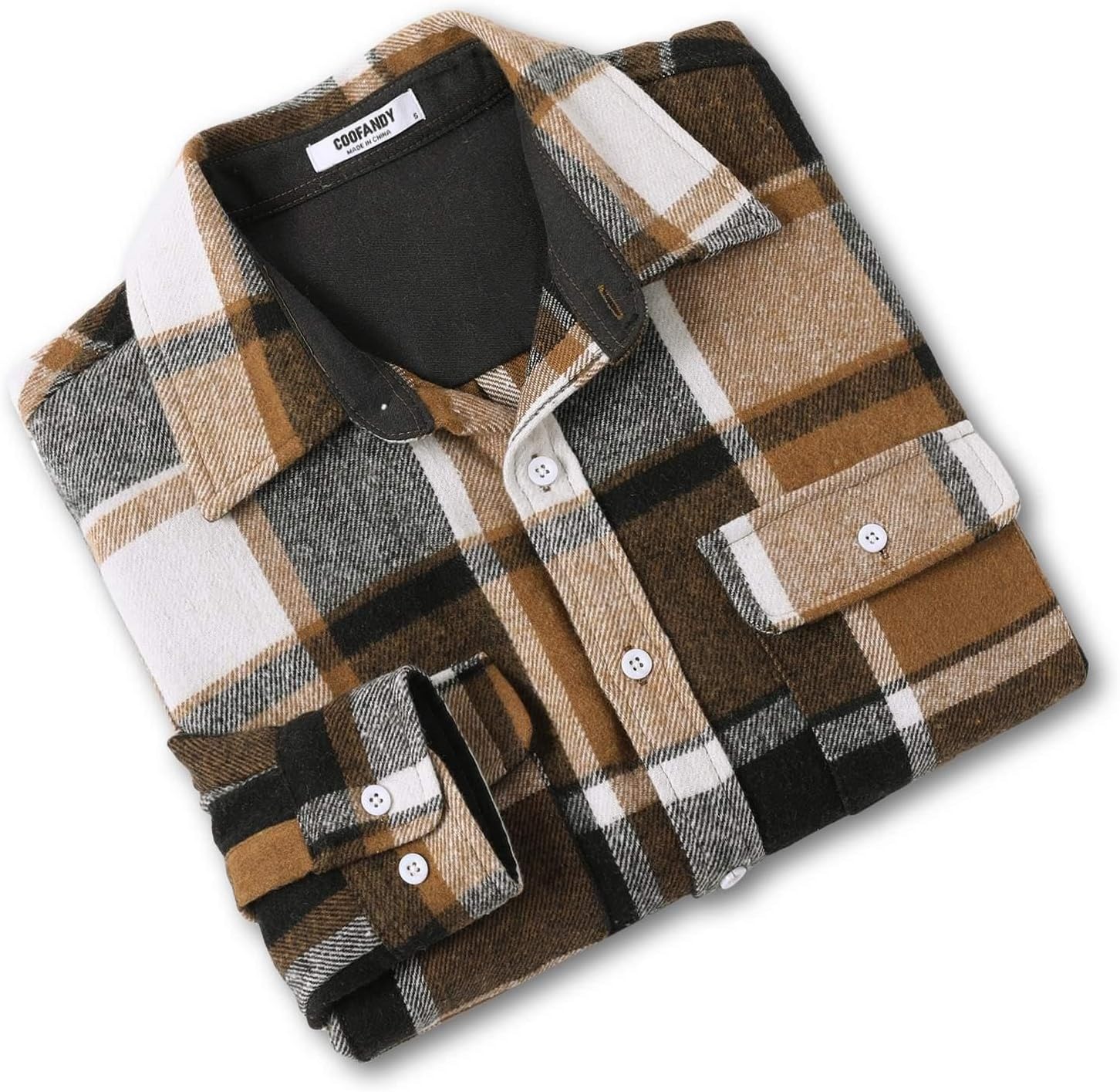 1759957964_COOFANDY-Mens-Flannel-Shirts-Long-Sleeve-Cotton-Plaid-Shirt-Jacket-Casual-Button-Down-Shirt-with-Pockets.jpg COOFANDY Men's Flannel Shirts Long Sleeve Cotton Plaid Shirt Jacket Casual Button Down Shirt with Pockets - Image 8