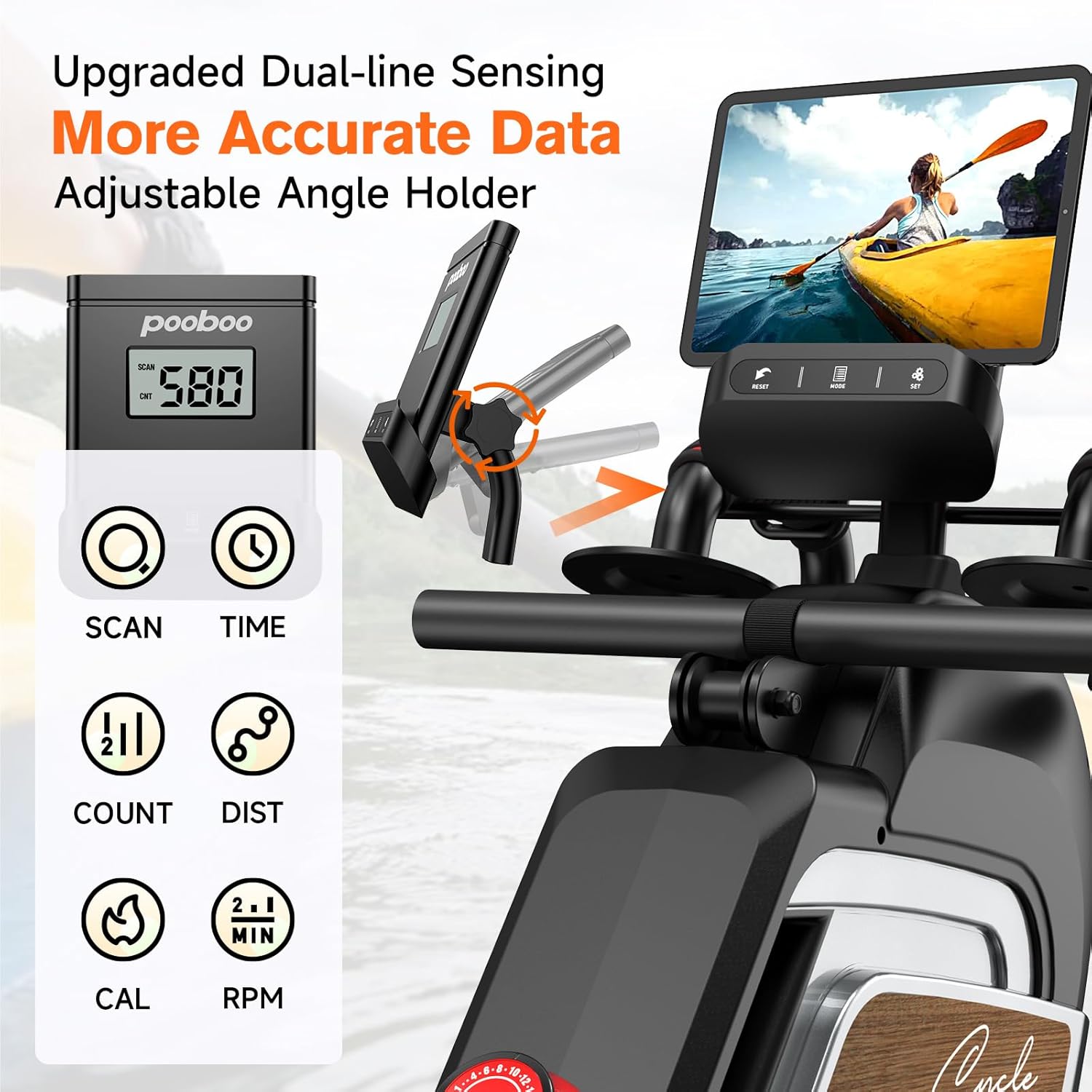 1759958691_Pooboo-Magnetic-Rowing-Machine-360-LB-Weight-Capacity-folding-rower-with-Combination-Strength-exercise-Tablet-Holder-and-Comfortable-Seat-Cushion-Rower-for-Home-Use.jpg Pooboo Magnetic Rowing Machine 360 LB Weight Capacity, folding rower with Combination Strength exercise, Tablet Holder and Comfortable Seat Cushion, Rower for Home Use - Image 4
