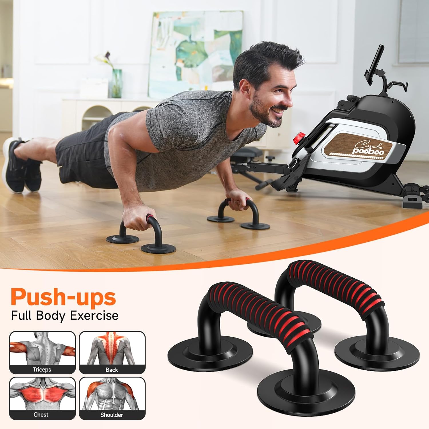 1759958697_Pooboo-Magnetic-Rowing-Machine-360-LB-Weight-Capacity-folding-rower-with-Combination-Strength-exercise-Tablet-Holder-and-Comfortable-Seat-Cushion-Rower-for-Home-Use.jpg Pooboo Magnetic Rowing Machine 360 LB Weight Capacity, folding rower with Combination Strength exercise, Tablet Holder and Comfortable Seat Cushion, Rower for Home Use - Image 7