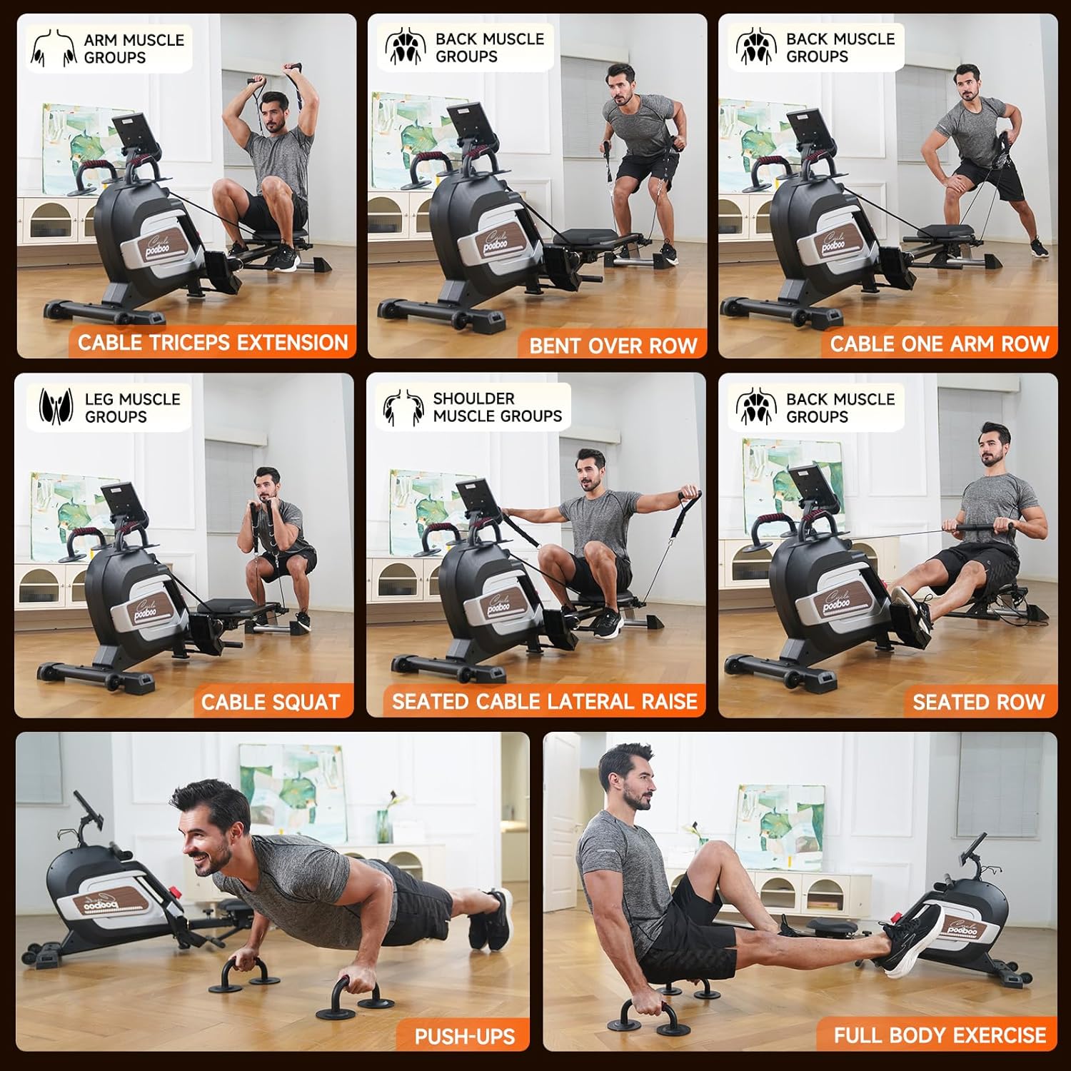 1759958702_Pooboo-Magnetic-Rowing-Machine-360-LB-Weight-Capacity-folding-rower-with-Combination-Strength-exercise-Tablet-Holder-and-Comfortable-Seat-Cushion-Rower-for-Home-Use.jpg Pooboo Magnetic Rowing Machine 360 LB Weight Capacity, folding rower with Combination Strength exercise, Tablet Holder and Comfortable Seat Cushion, Rower for Home Use - Image 10