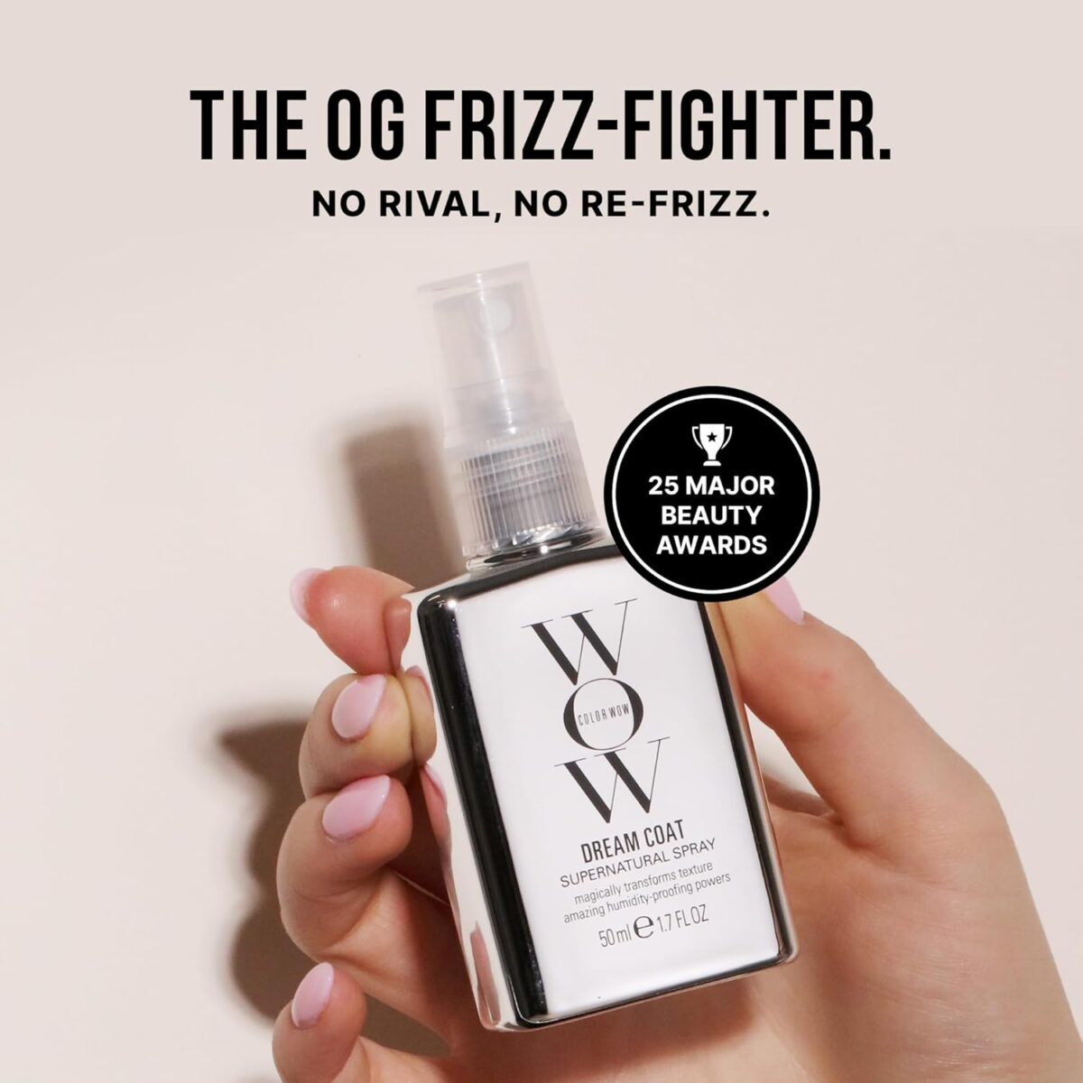 COLOR WOW Dream Coat Supernatural Spray – Keep Your Hair Frizz-Free and Shiny No Matter the Weather with Award-Winning Anti-Humidity Treatment - Image 4