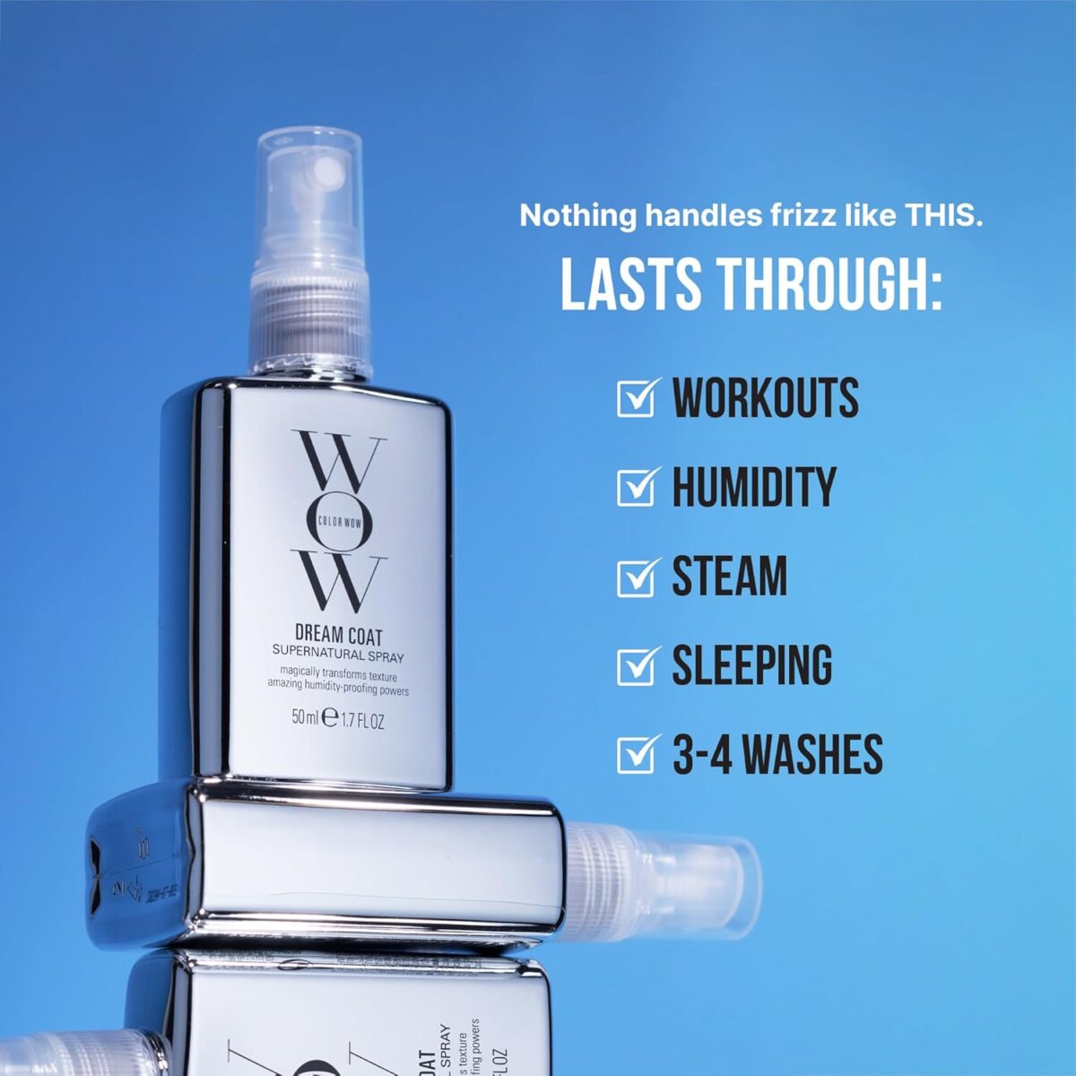 COLOR WOW Dream Coat Supernatural Spray – Keep Your Hair Frizz-Free and Shiny No Matter the Weather with Award-Winning Anti-Humidity Treatment - Image 8