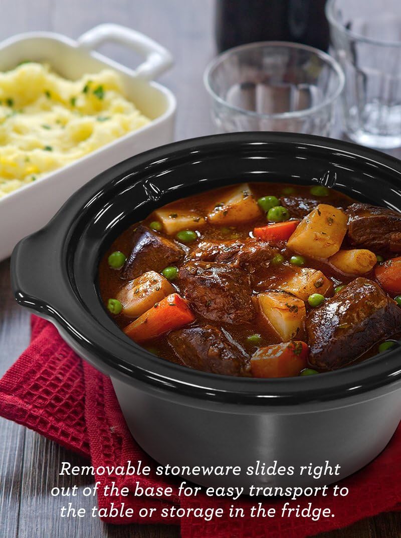 1760024913_Elite-Gourmet-MST-350B-Electric-Slow-Cooker-Adjustable-Temp-Entrees-Sauces-Stews-Dips-Dishwasher-Safe-Glass-Lid-Crock-3-Quart-Black.jpg Elite Gourmet MST-350B Electric Slow Cooker, Adjustable Temp, Entrees, Sauces, Stews & Dips, Dishwasher Safe Glass Lid & Crock (3 Quart, Black) - Image 5
