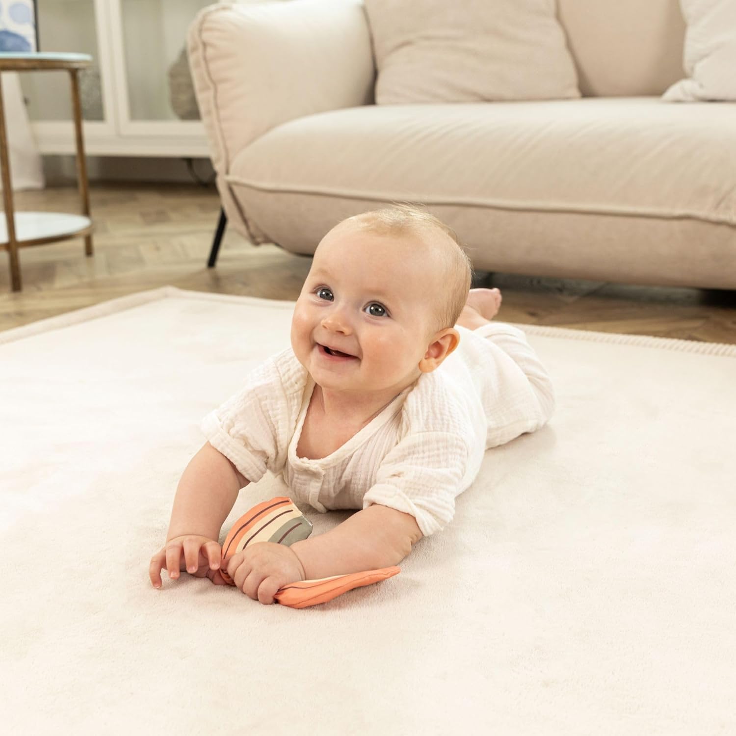 1760037473_Premium-Baby-Playmat-for-Floor-80-x-110-Beige-–-Cloudsoft-Coral-Velvet-Memory-Foam-Rug-for-Crawling-–-Non-Slip-Water-Resistant-Non-Toxic-Easy-Care-Muscle-Mat-–-Thick-Play-Mat-for-Baby.jpg Premium Baby Playmat for Floor 80" x 110" Beige – Cloudsoft Coral Velvet Memory Foam Rug for Crawling – Non-Slip, Water-Resistant, Non-Toxic, Easy-Care Muscle Mat – Thick Play Mat for Baby - Image 9