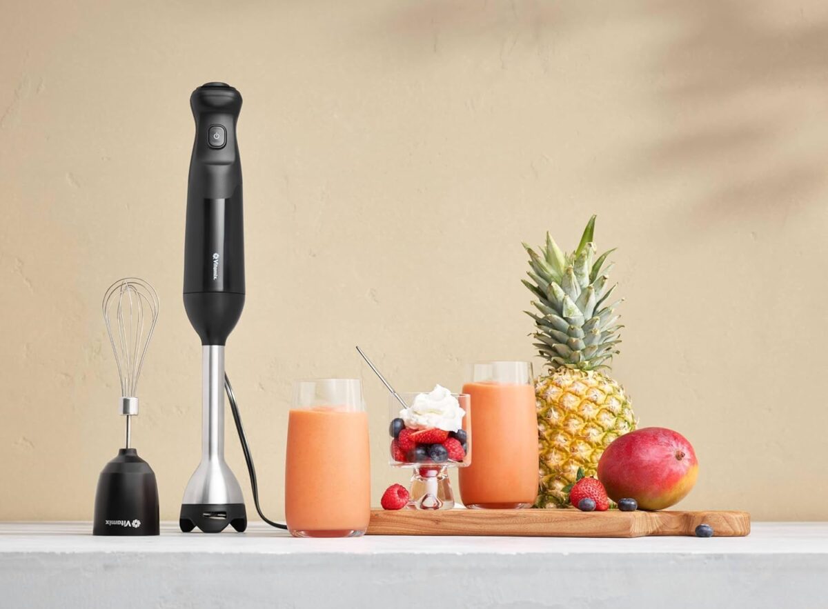 Vitamix 2-Speed Immersion Blender + Whisk Attachment, Professional-Grade Hand Blender with 350-Watt Motor and Stainless-Steel Blade, Black - Image 3