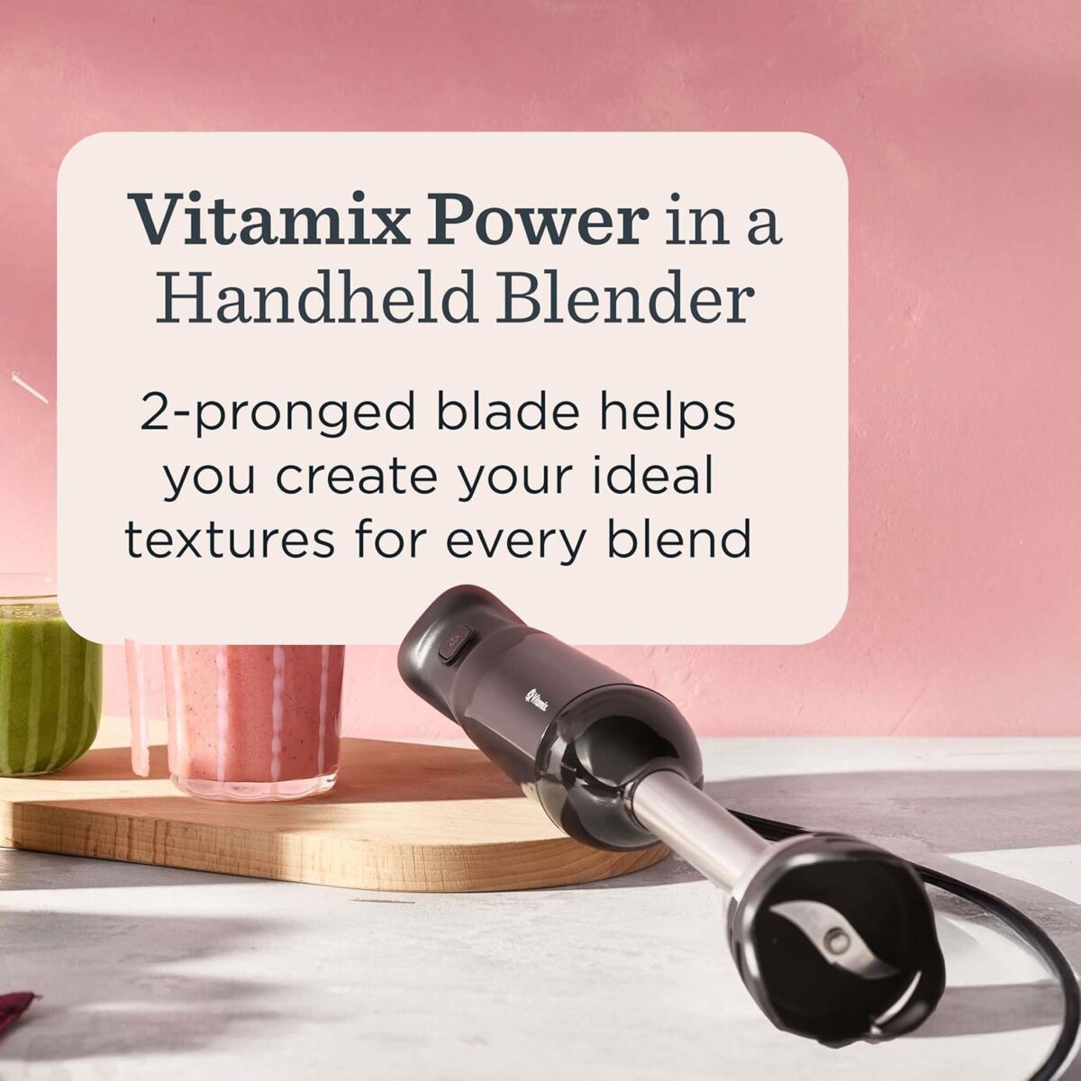 Vitamix 2-Speed Immersion Blender + Whisk Attachment, Professional-Grade Hand Blender with 350-Watt Motor and Stainless-Steel Blade, Black - Image 8