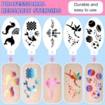 Professional Face Painting Kit for Kids Adults, Split Cake Face Paint Palette 12 x 10gm with Stencil, One Stroke Non Toxic Rainbow Face Body Paint Set Festival Makeup - Image 6