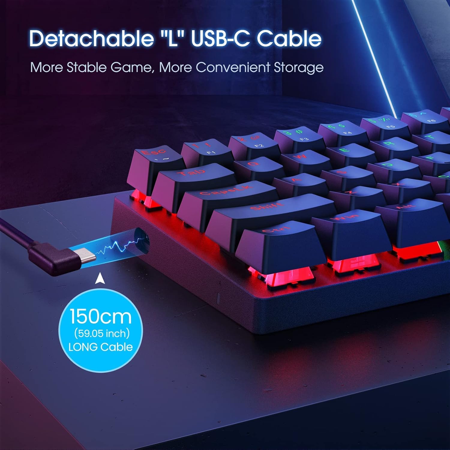 1760042206_Portable-60-Mechanical-Gaming-Keyboard-Wired-Keyboard-with-Blue-SwitchesLED-Customization-Backlit61-Keys-Ultra-Compact-Mini-OfficeKeyboard-for-PCMacXboxEasy-to-Carry-On-Trip-Black.jpg Portable 60% Mechanical Gaming Keyboard, Wired Keyboard with Blue Switches,LED Customization Backlit,61 Keys Ultra-Compact Mini OfficeKeyboard for PC/Mac/Xbox,Easy to Carry On Trip-Black - Image 8