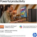 HP OmniDesk Desktop PC, AMD Ryzen 7 8700G, 32 GB RAM, 1 TB SSD, AMD Radeon 740M Graphics, Keyboard & Mouse, Windows 11 Pro, Microsoft Copilot, (2025) - Image 6
