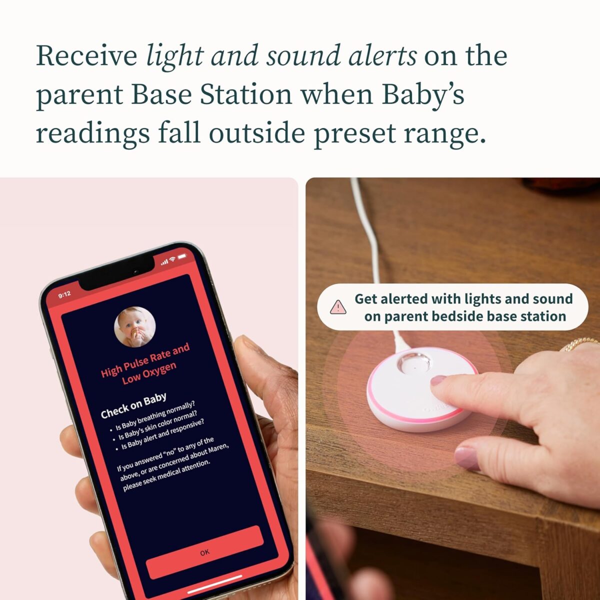 Owlet Dream Sock® - FDA-Cleared Smart Baby Monitor - Track Live Pulse (Heart) Rate, Oxygen in Infants - Receive Notifications - Image 4