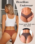 Sth Big Womens Cotton Underwear Sexy Lace Brazilian Panties Soft Breathable Cotton Bikini for Ladies 6 Pack - Image 5
