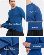 MLYENX 7 Pack Long Sleeve Shirts for Men UPF 50+ UV Sun Protection Quick Dry Moisture Wicking Workout Tee Shirts - Image 5