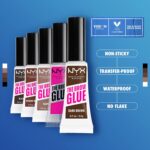 NYX PROFESSIONAL MAKEUP The Brow Glue, Extreme Hold Eyebrow Gel - Clear - Image 4
