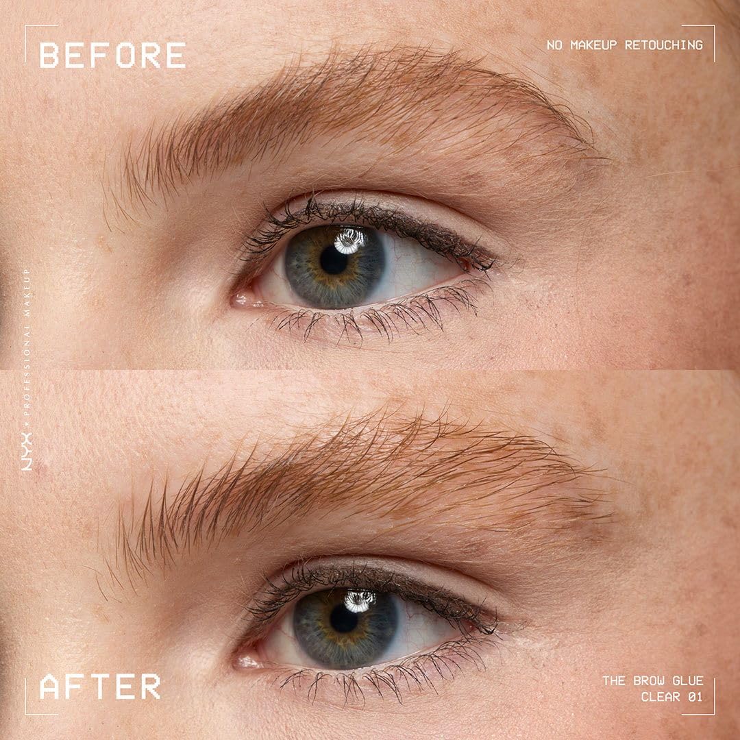 1760046545_NYX-PROFESSIONAL-MAKEUP-The-Brow-Glue-Extreme-Hold-Eyebrow-Gel-Clear.jpg NYX PROFESSIONAL MAKEUP The Brow Glue, Extreme Hold Eyebrow Gel - Clear - Image 8