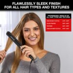 Remington 1" Flat Iron, Hair Straightener with Anti-Static Technology, Rapid 30-Second Heat-Up, 60-Minute Auto Shut-Off, 30% Longer Ceramic Floating Plates, and Titanium-Ceramic Coating - Image 7