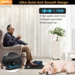 Under Desk Elliptical Machine, Electric Ellipse Leg Exerciser for Senior, Quiet and Compact Electric Seated Pedal for Home with Display Monitor, Remote Control and 12 Adjustable Speeds - Image 5