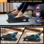 Under Desk Elliptical Machine, Electric Ellipse Leg Exerciser for Senior, Quiet and Compact Electric Seated Pedal for Home with Display Monitor, Remote Control and 12 Adjustable Speeds - Image 6