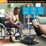 Under Desk Elliptical Machine, Electric Ellipse Leg Exerciser for Senior, Quiet and Compact Electric Seated Pedal for Home with Display Monitor, Remote Control and 12 Adjustable Speeds - Image 7
