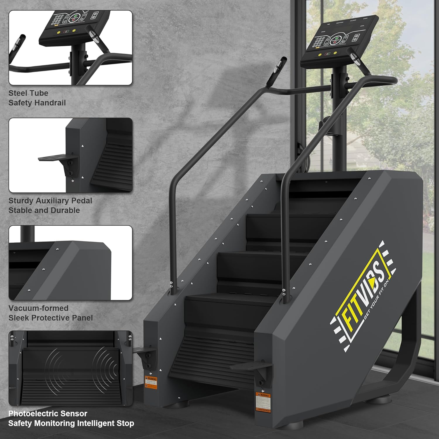 1760122237_Fitvids-Stair-Stepper-Machine-Continuous-Climbing-Stair-Machine-Commercial-Grade-Stair-Stepping-Machine-for-Cardio-and-Lower-Body-Workouts.jpg Fitvids Stair Stepper Machine, Continuous Climbing Stair Machine, Commercial Grade Stair Stepping Machine for Cardio and Lower Body Workouts - Image 8