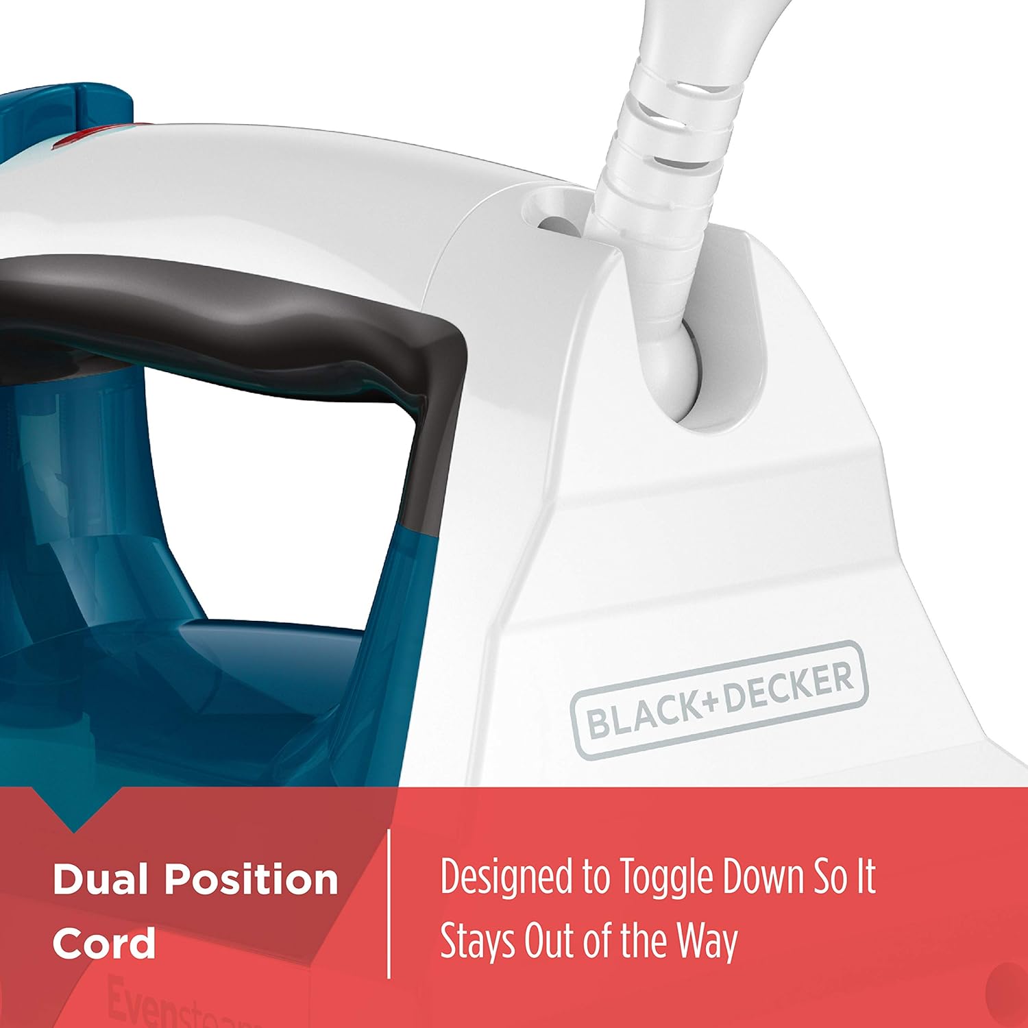 1760122418_BLACKDECKER-Easy-Steam-Compact-Iron-IR06V-Dual-Position-Cord-TrueGlide-Non-Stick-Soleplate-Vertical-Steam-SmartSteam.jpg BLACK+DECKER Easy Steam Compact Iron, IR06V, Dual Position Cord, TrueGlide Non-Stick Soleplate, Vertical Steam, SmartSteam - Image 5