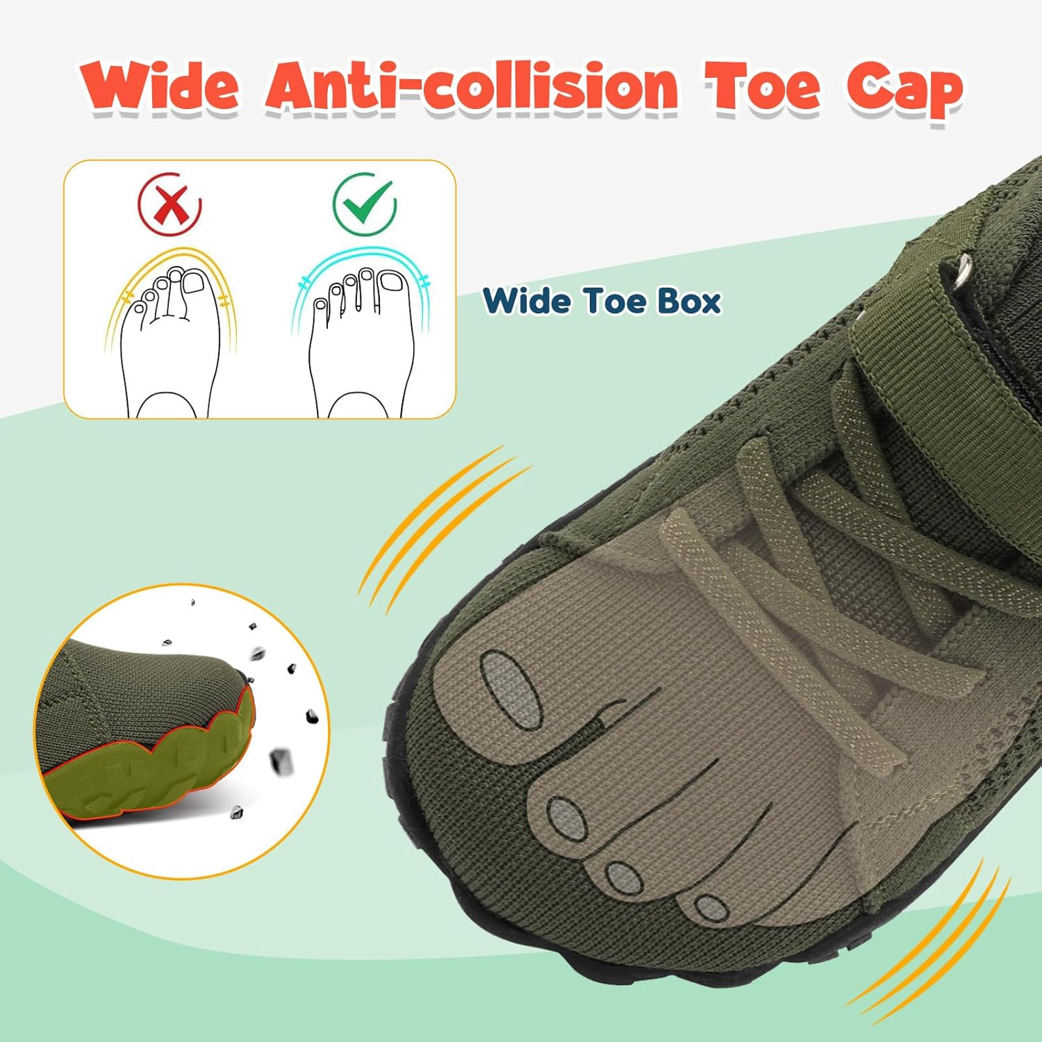 1760122689_LeIsfIt-Kids-Girls-Boys-Shoes-Wide-Barefoot-Shoes-Kids-Anti-Slip-Sneakers-Lightweight-Hiking-Sneakers-for-Toddler-Little-Big-Kid.jpg LeIsfIt Kids Girls Boys Shoes Wide Barefoot Shoes Kids Anti-Slip Sneakers Lightweight Hiking Sneakers for Toddler Little Big Kid - Image 3