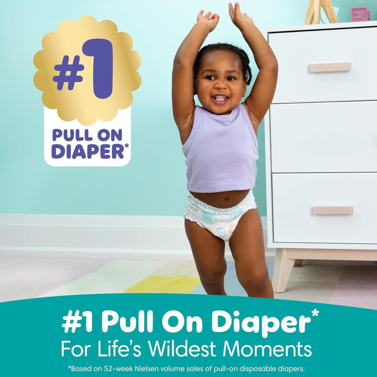 Pampers Diapers - Cruisers 360 - Size 5, 128 Count, Babyproof up to 100% Leakproof Pull-On Diaper - Image 7