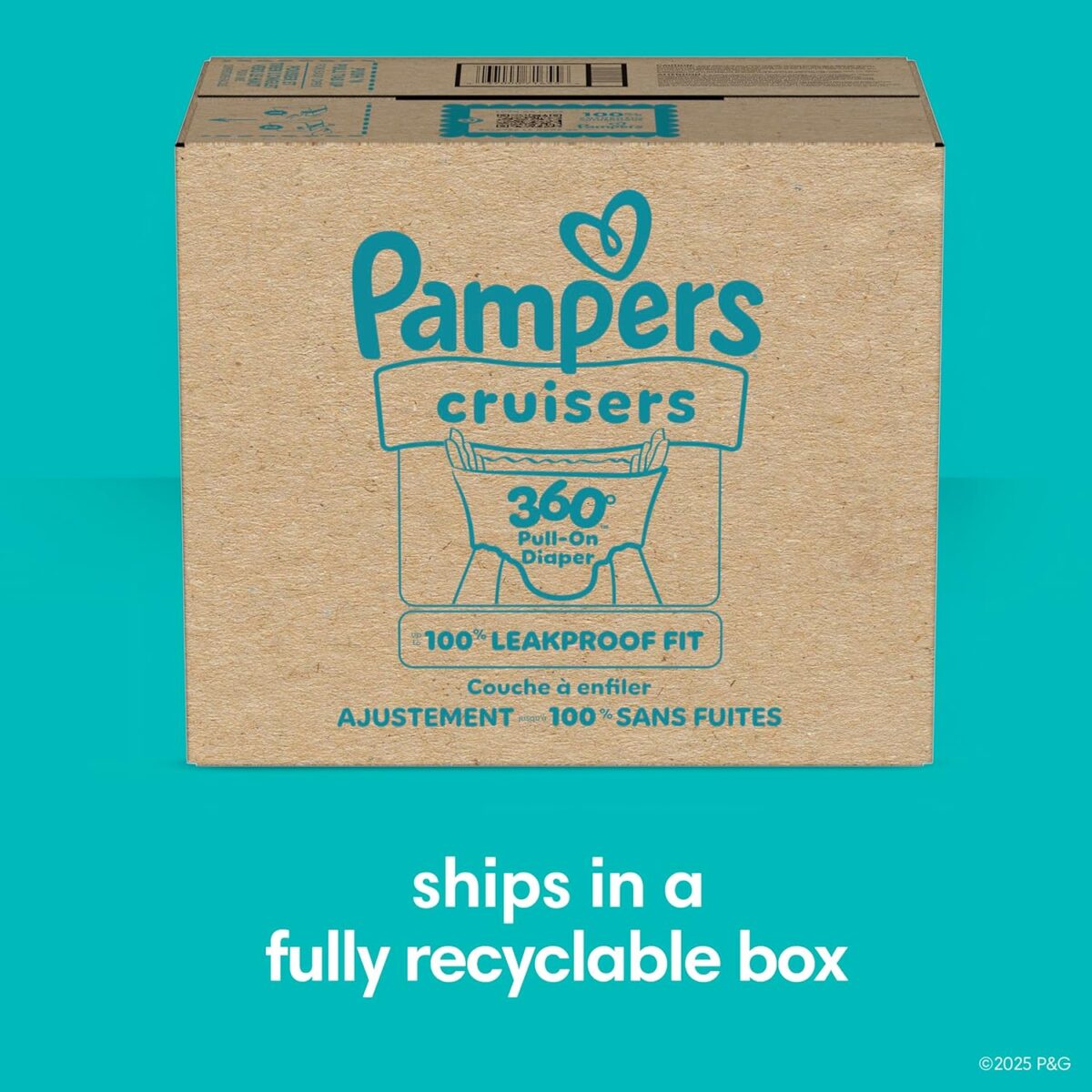 Pampers Diapers - Cruisers 360 - Size 5, 128 Count, Babyproof up to 100% Leakproof Pull-On Diaper - Image 13