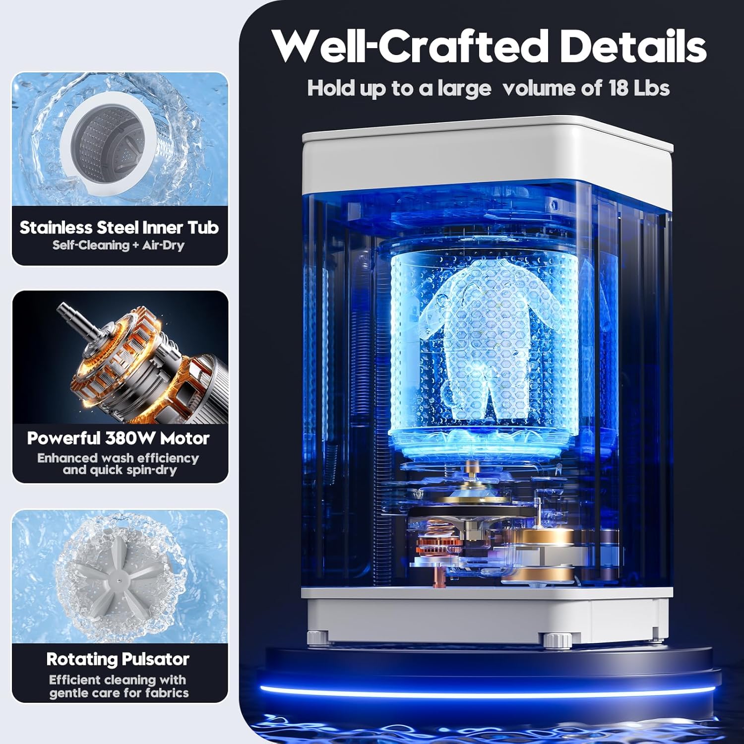 1760124682_Auertech-Portable-Washer-and-Dryer-Combo-Set-18-lbs-Fully-Automatic-Washing-Machine-10-lbs-Portable-Dryers-Compact-Washer-and-Dryer-for-Apartment-RV-Dorm.jpg Auertech Portable Washer and Dryer Combo Set, 18 lbs Fully Automatic Washing Machine, 10 lbs Portable Dryers, Compact Washer and Dryer for Apartment, RV, Dorm - Image 5