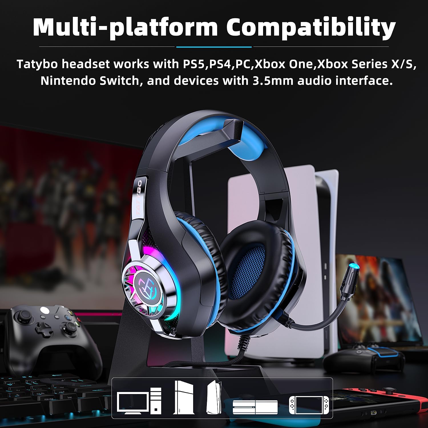 1760129005_Gaming-Headset-for-PC-Ps5-Switch-Mobile-Gaming-Headphones-for-Nintendo-with-Noise-Canceling-Mic-Deep-Bass-Stereo-Sound.jpg Gaming Headset for PC, Ps5, Switch, Mobile, Gaming Headphones for Nintendo with Noise Canceling Mic, Deep Bass Stereo Sound - Image 8