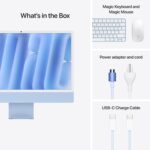 Apple 2024 iMac All-in-One Desktop Computer with M4 chip with 8-core CPU and 8-core GPU: Built for Apple Intelligence, 24-inch Retina Display, 16GB Unified Memory, 256GB SSD Storage; Blue - Image 7