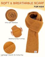 Baby Beanie Mittens Scarf Set,Toddler Infant Kids Winter Hat with Bear Ear Thermal Gloves Neck Warmer Set for Girls Boys - Image 5