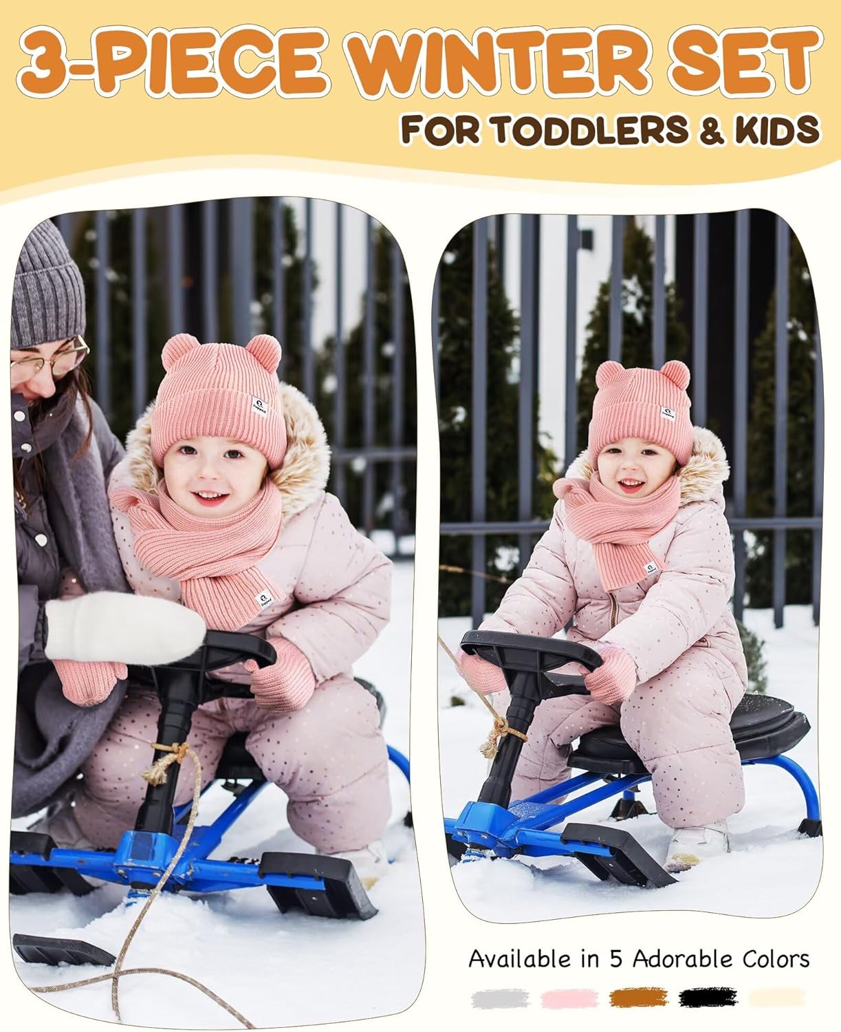 1760130775_Baby-Beanie-Mittens-Scarf-SetToddler-Infant-Kids-Winter-Hat-with-Bear-Ear-Thermal-Gloves-Neck-Warmer-Set-for-Girls-Boys.jpg Baby Beanie Mittens Scarf Set,Toddler Infant Kids Winter Hat with Bear Ear Thermal Gloves Neck Warmer Set for Girls Boys - Image 6